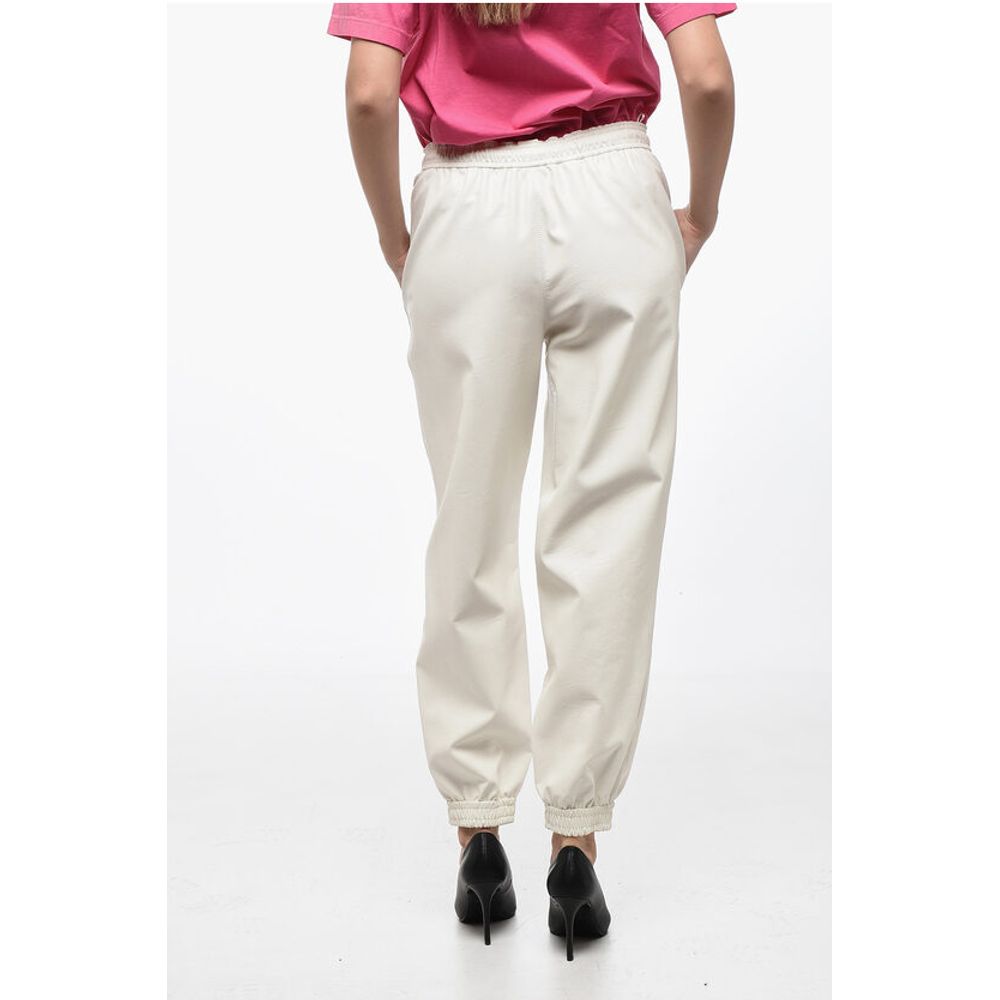Stella McCartney SKIN FREE SKIN Eco-leather Sweatpants with Elastic Cuffs - Image 2