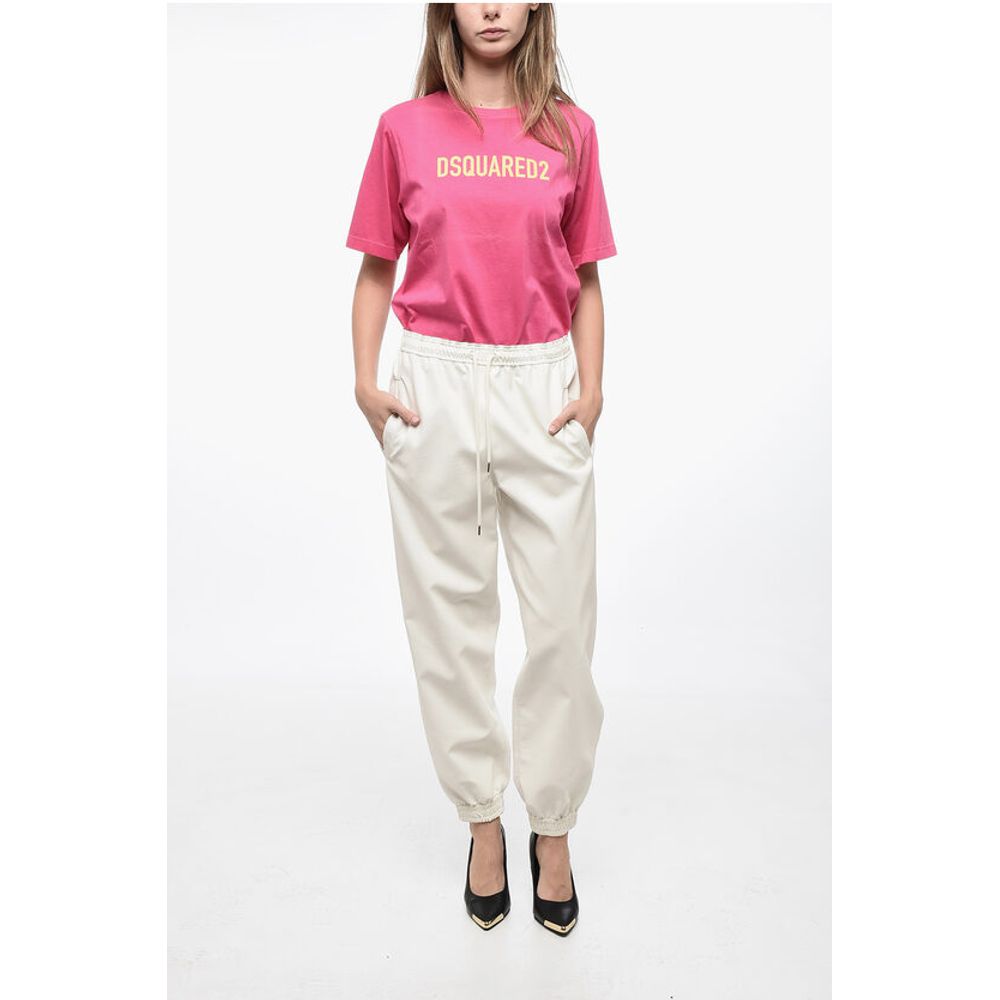 Stella McCartney SKIN FREE SKIN Eco-leather Sweatpants with Elastic Cuffs - Image 4