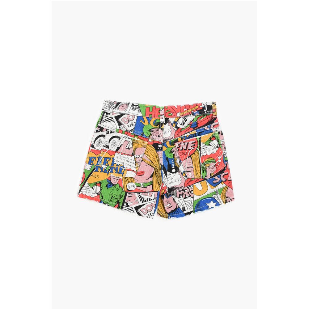 ERL Printed Denim Shorts - Image 3