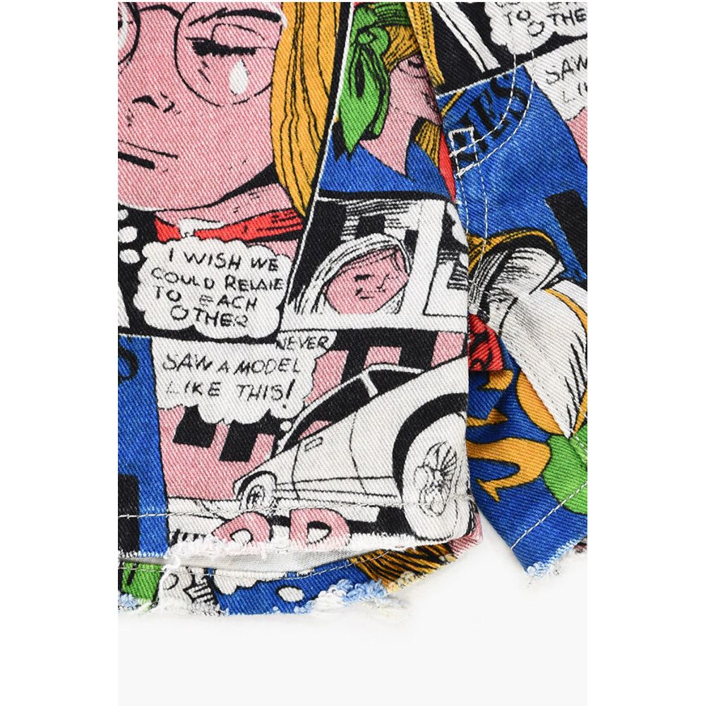 ERL Printed Denim Shorts - Image 4