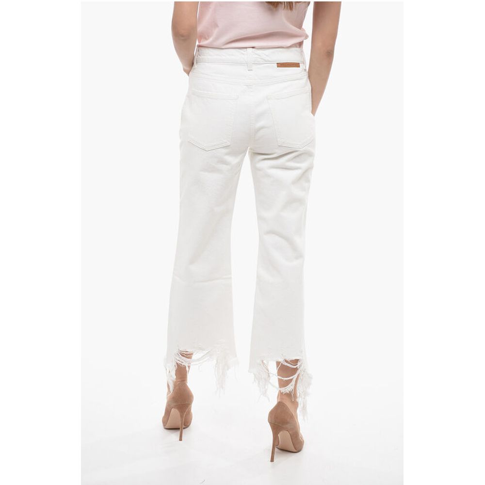 Stella McCartney Cropped Fit Denims with Distressed Bottom 24cm - Image 2