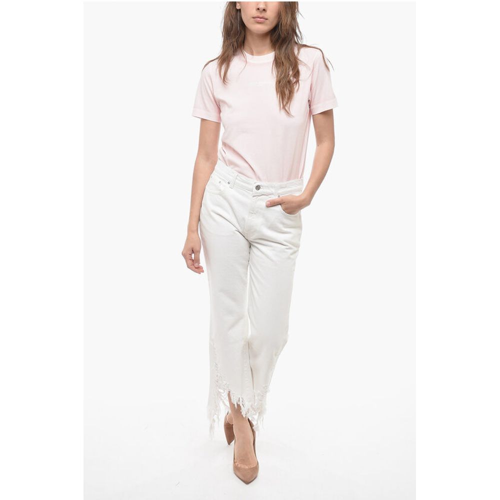 Stella McCartney Cropped Fit Denims with Distressed Bottom 24cm - Image 4