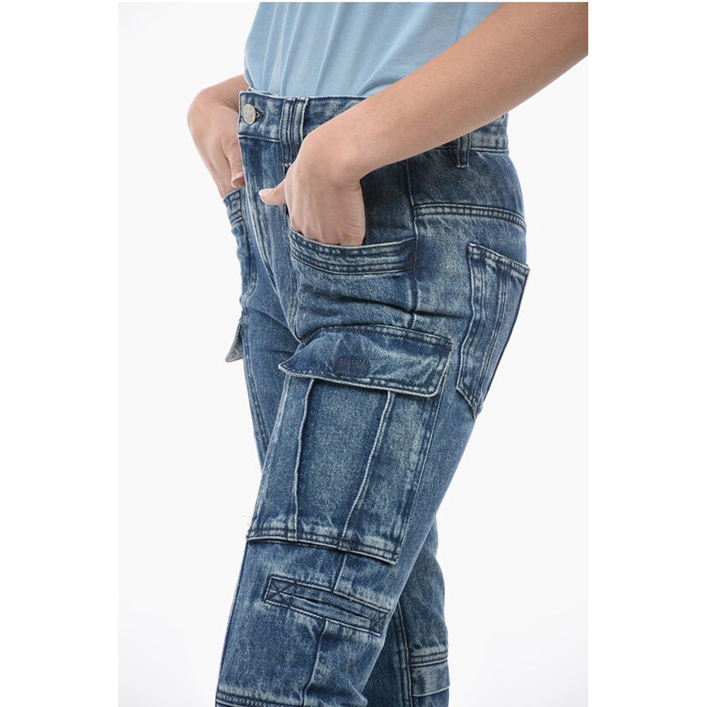 Isabel Marant Dark Wash VOKAIO Cargo Denims 22cm - Image 3