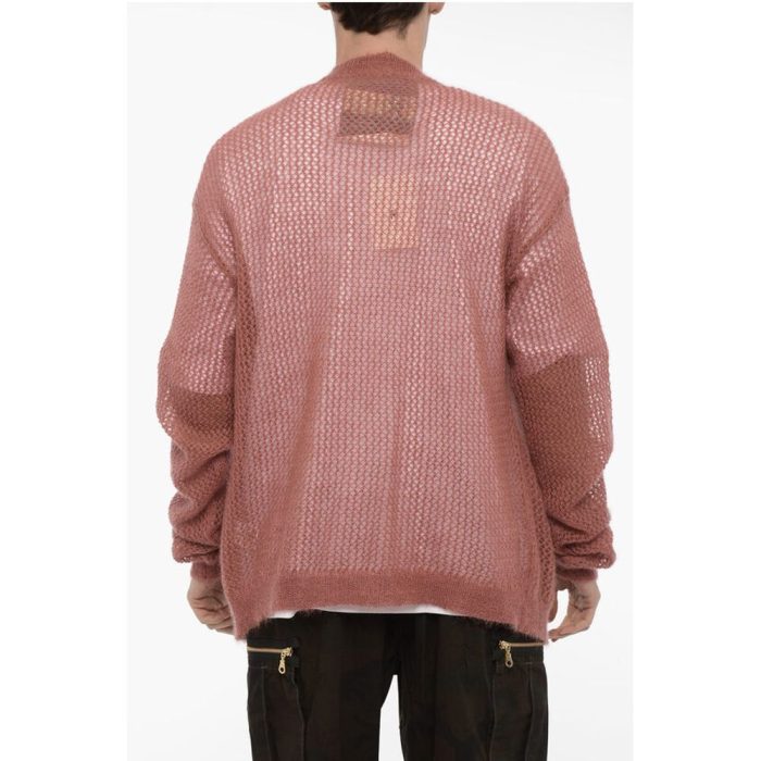 Openwork Mohair and Silk VIVIENNE Cardigan - Image 2