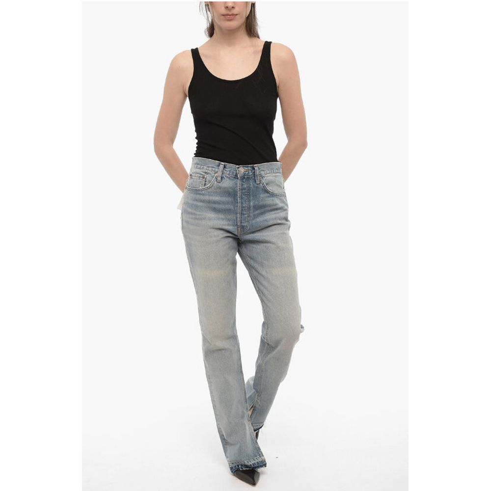RE/DONE Straight Leg Jeans with Ankle Slit 20cm - Image 4