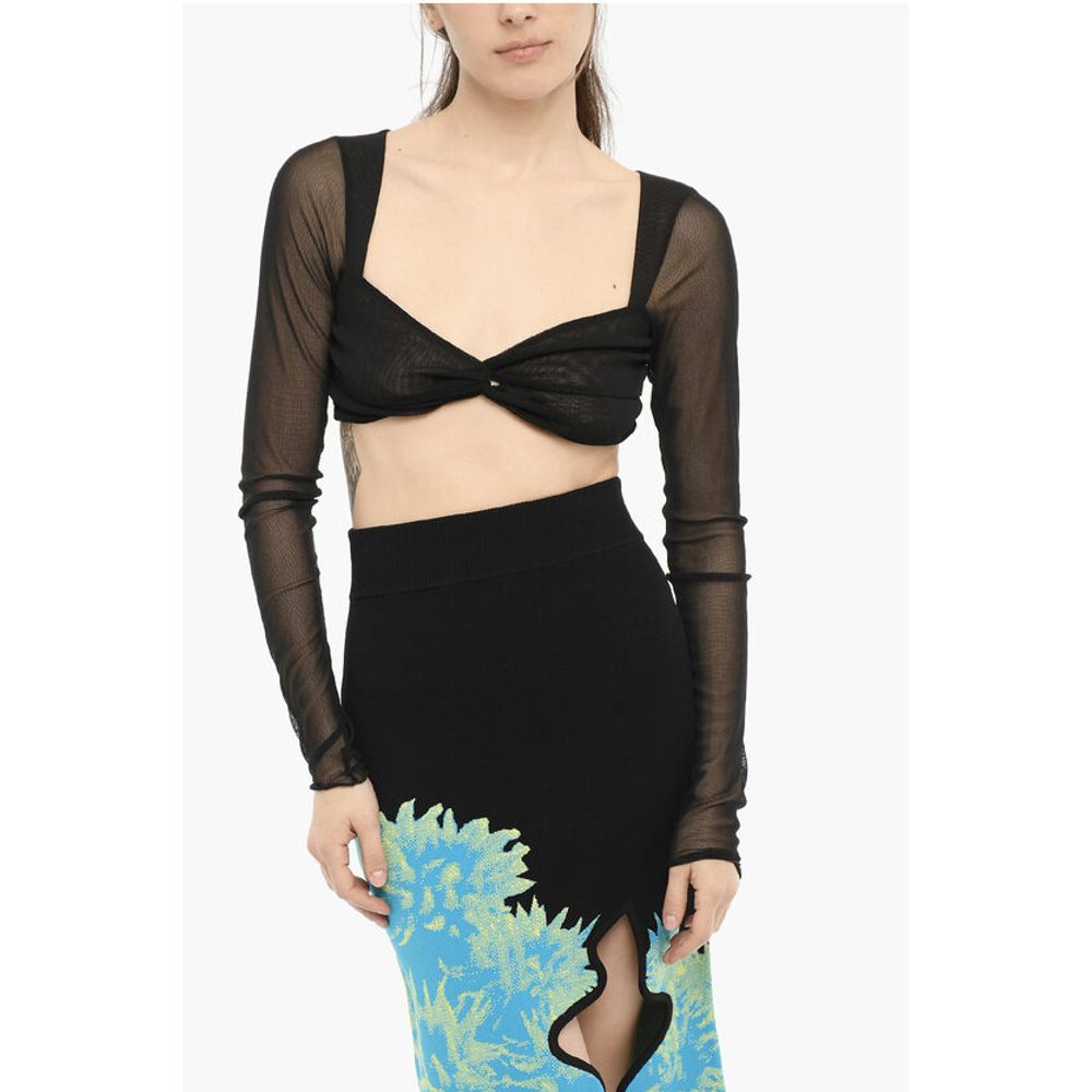 The Andamane Cropped Sheer KYLIE Top