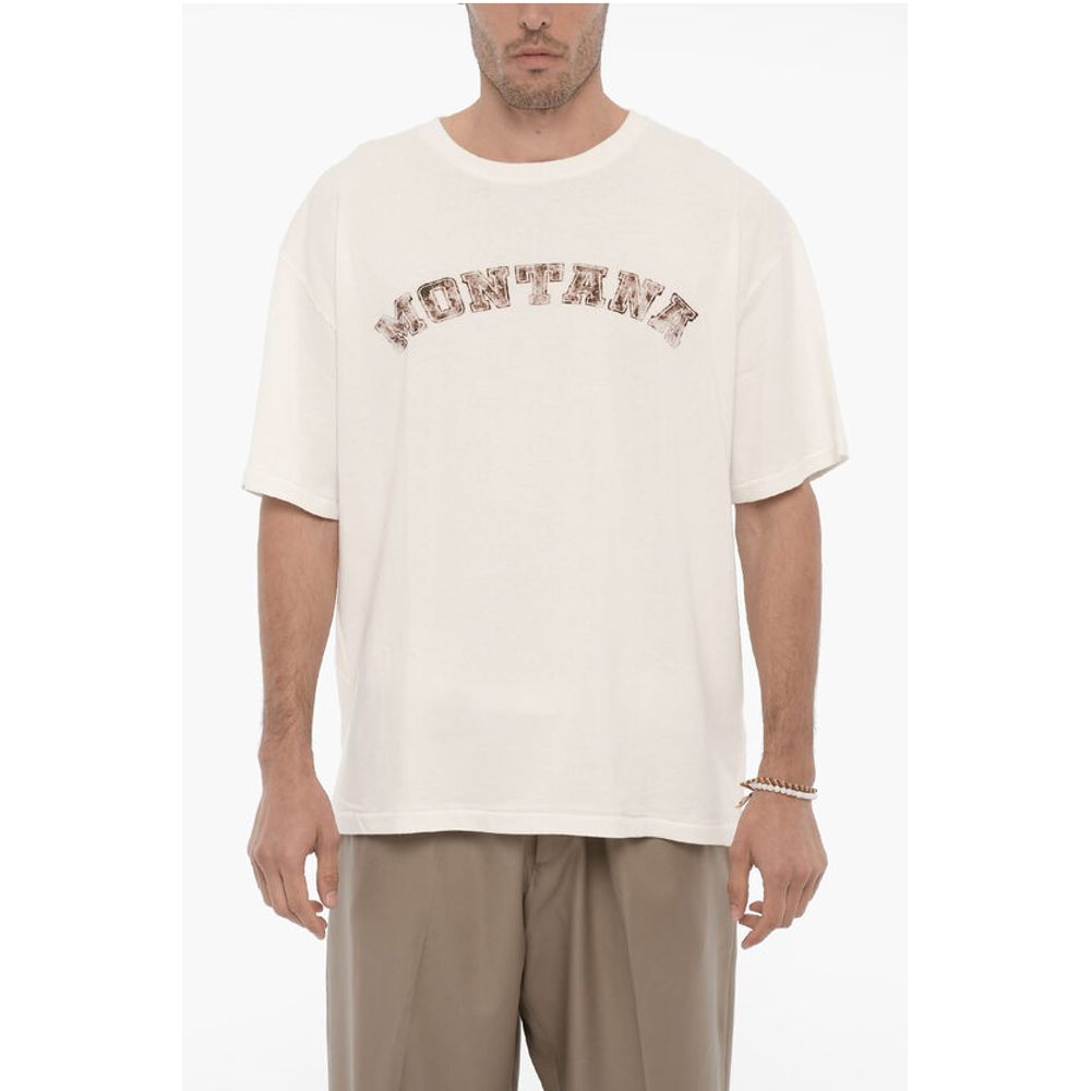 1989 Studio Oversize Fit MONTANA Crew-neck T-Shirt with Contrasting Prin