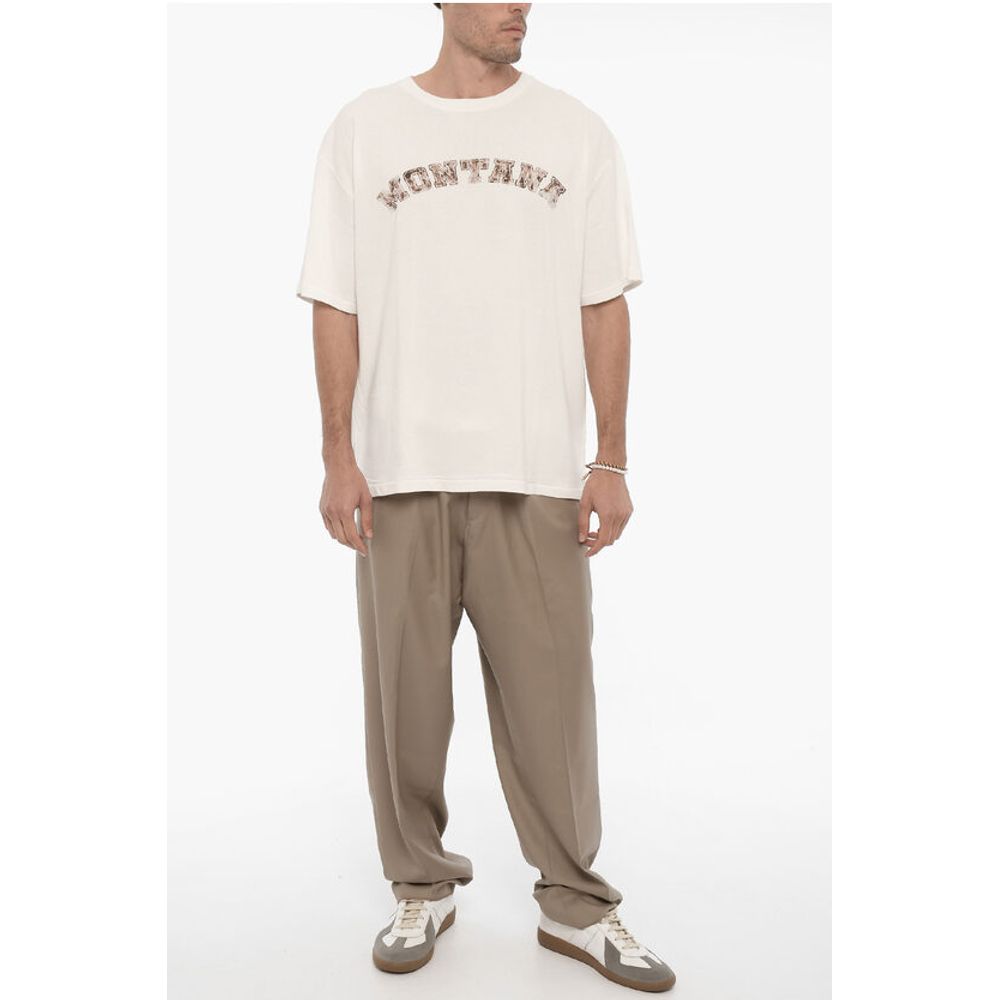 1989 Studio Oversize Fit MONTANA Crew-neck T-Shirt with Contrasting Prin - Image 4