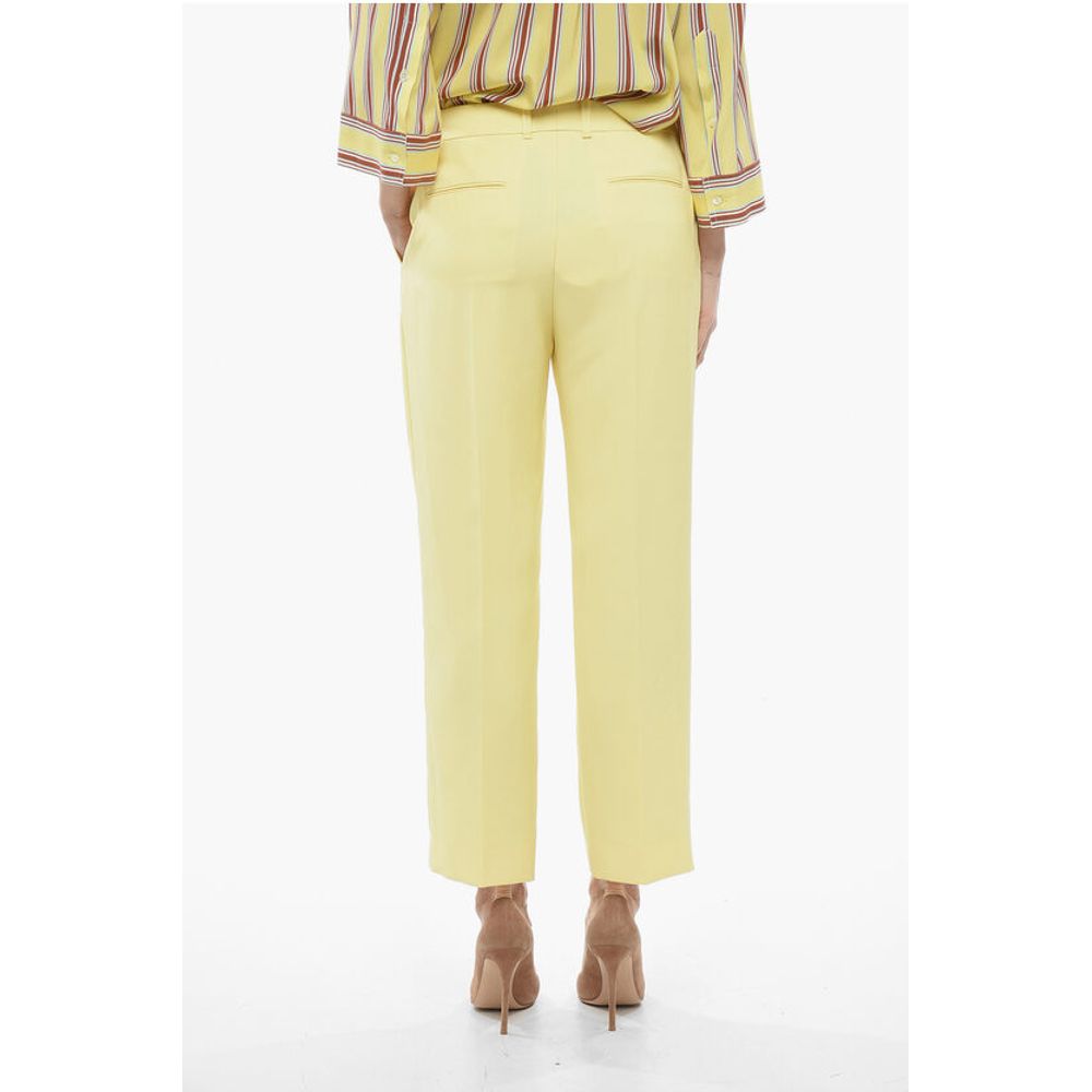Chloé Silk High-waisted Pants with Pleats - Image 2