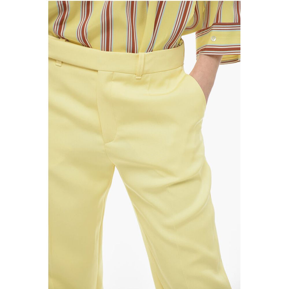 Chloé Silk High-waisted Pants with Pleats - Image 3
