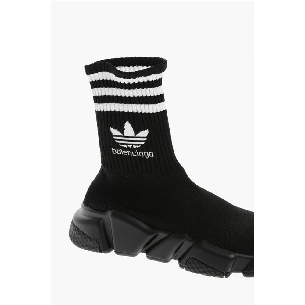 Balenciaga ADIDAS Logo Print SPEED Sock Sneakers - Image 4