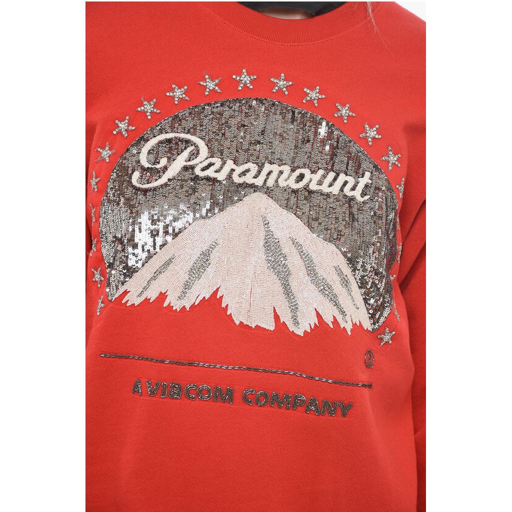 Gucci Crew Neck PARAMOUNT Sweatshirt with Sequined Embroidery - Image 3