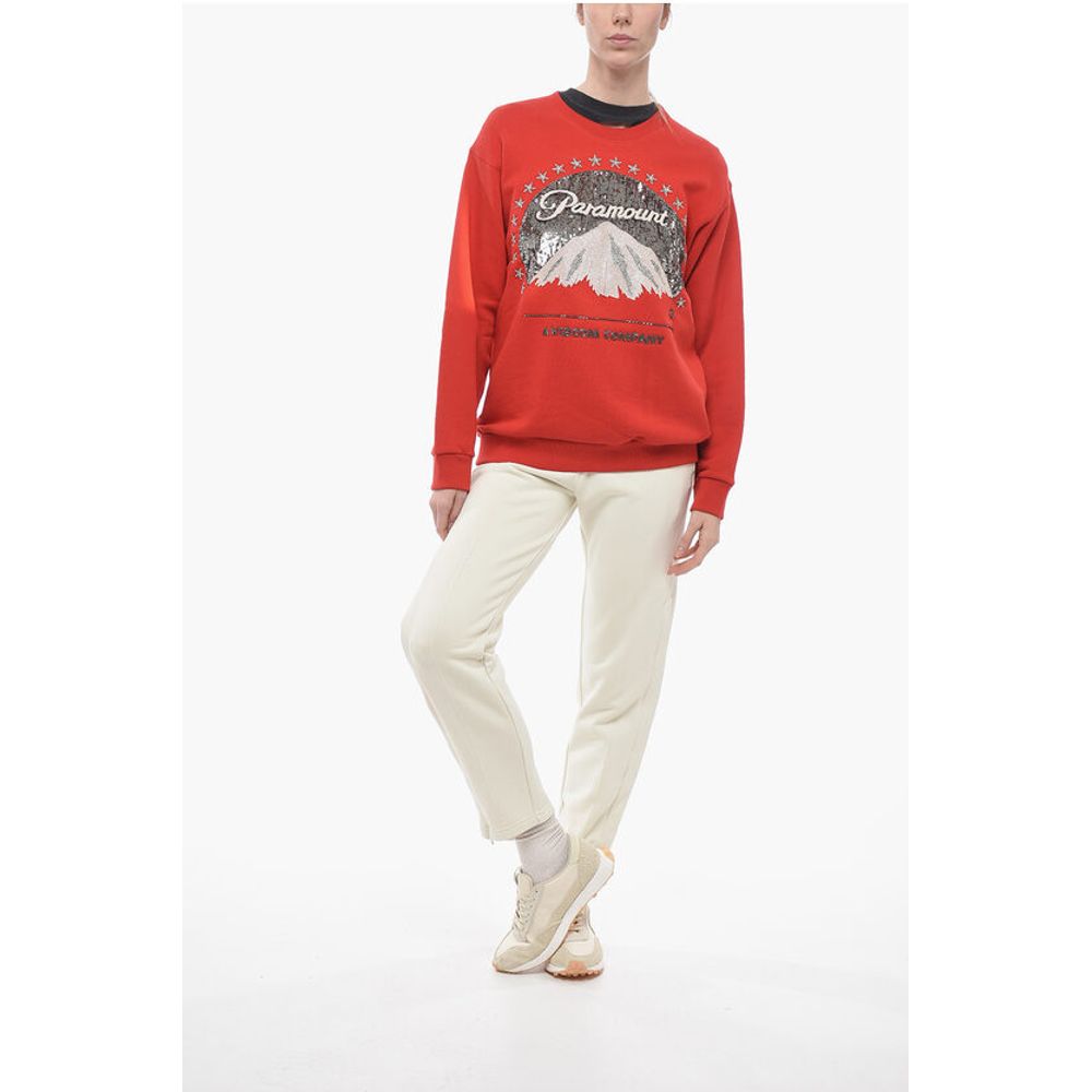 Gucci Crew Neck PARAMOUNT Sweatshirt with Sequined Embroidery - Image 4