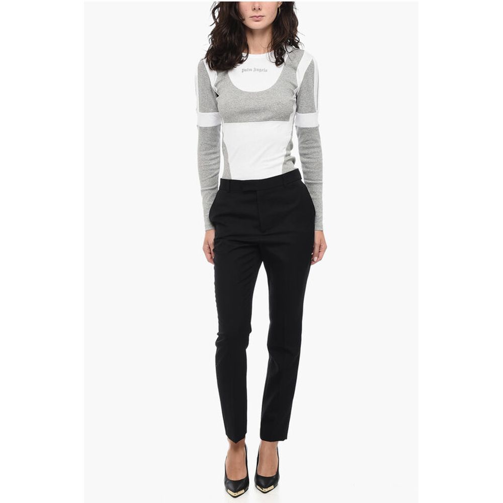 Celine Wool Gabardine Pants with Front Pleats - Image 4