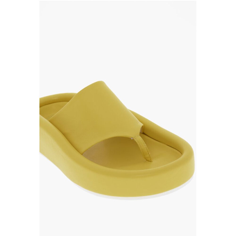 Maison Margiela MM6 Faux Leather Thong Sandals - Image 4