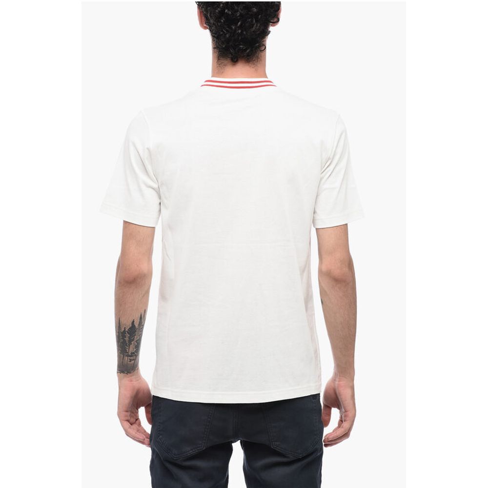 Diesel Crew-Neck JUST T-shirt with Contrast Trim and Breast Pocket - Image 2