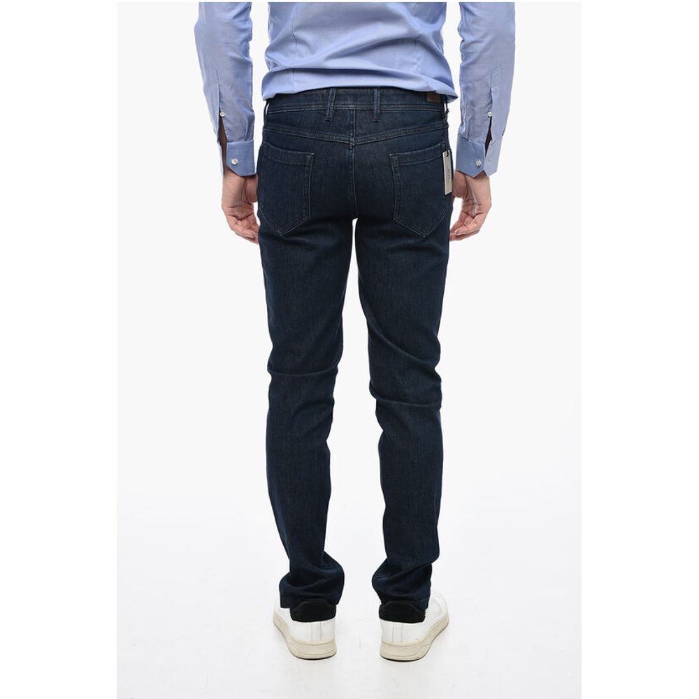 Corneliani CC COLLECTION Dark Wash Regular Fit Jeans 17 cm - Image 2