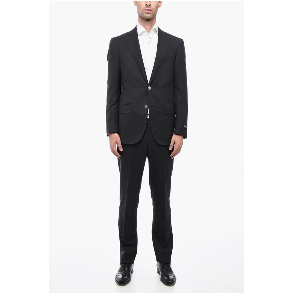 Corneliani Extrafine Wool LEADER Suit with Flap Pockets