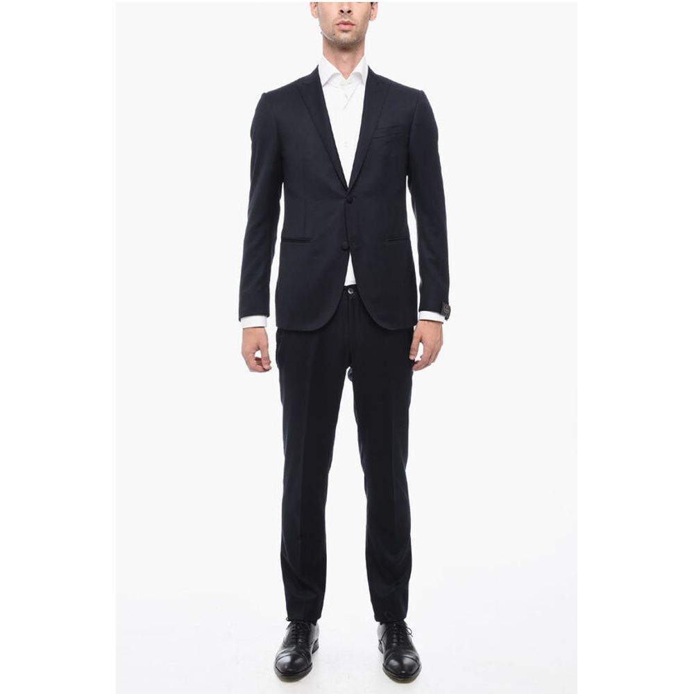 Corneliani Peak Lapel CERIMONIA ACADEMY Virgin Wool Suit