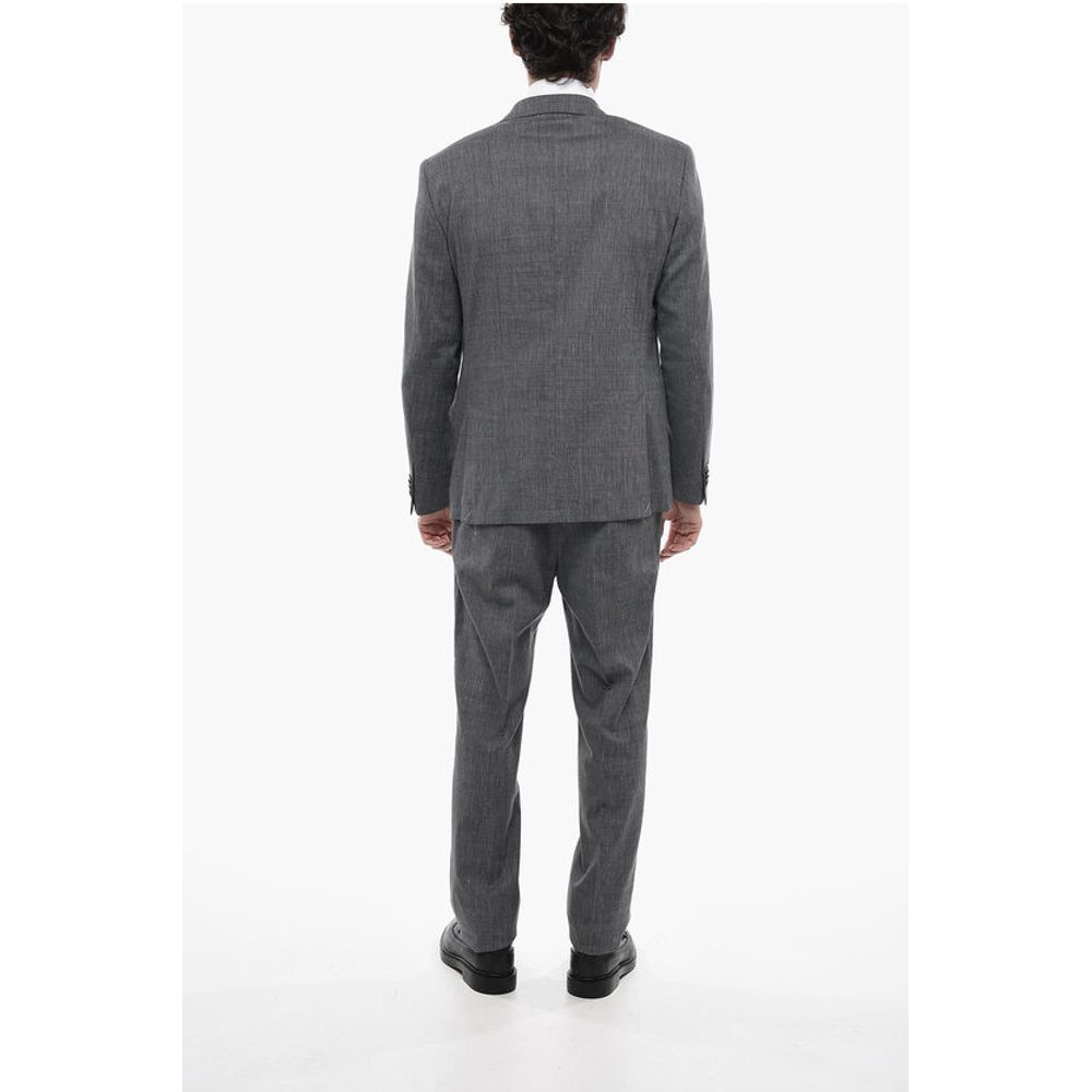 Corneliani CC COLLECTION Notch Lapel Virgin Wool Blend RIGHT Suit - Image 4