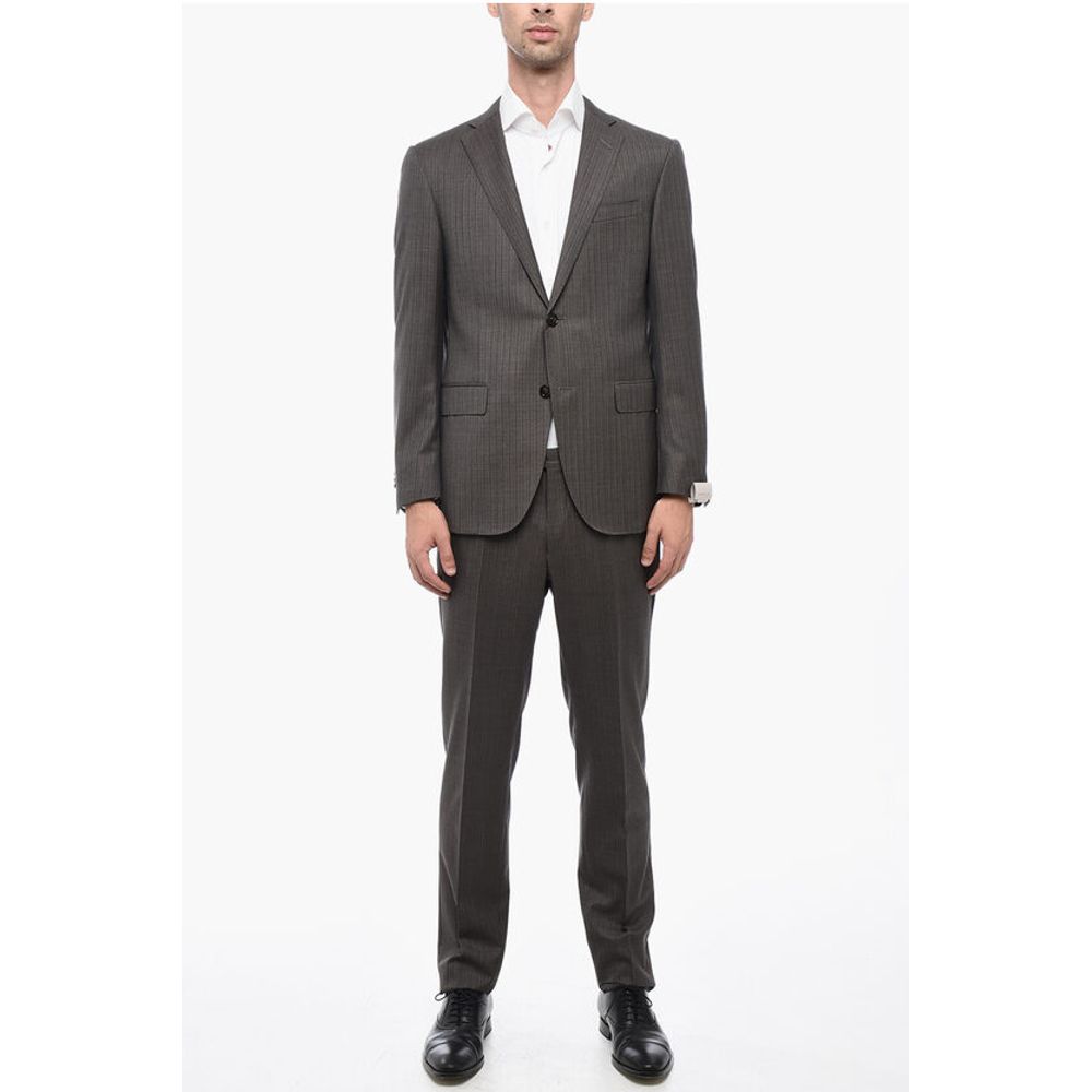 Corneliani Pinstriped Motif ACADEMY Virgin Wool Suit