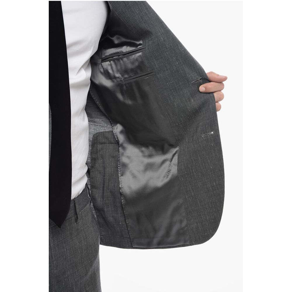 Corneliani CC COLLECTION Notch Lapel Virgin Wool Blend RIGHT Suit - Image 6