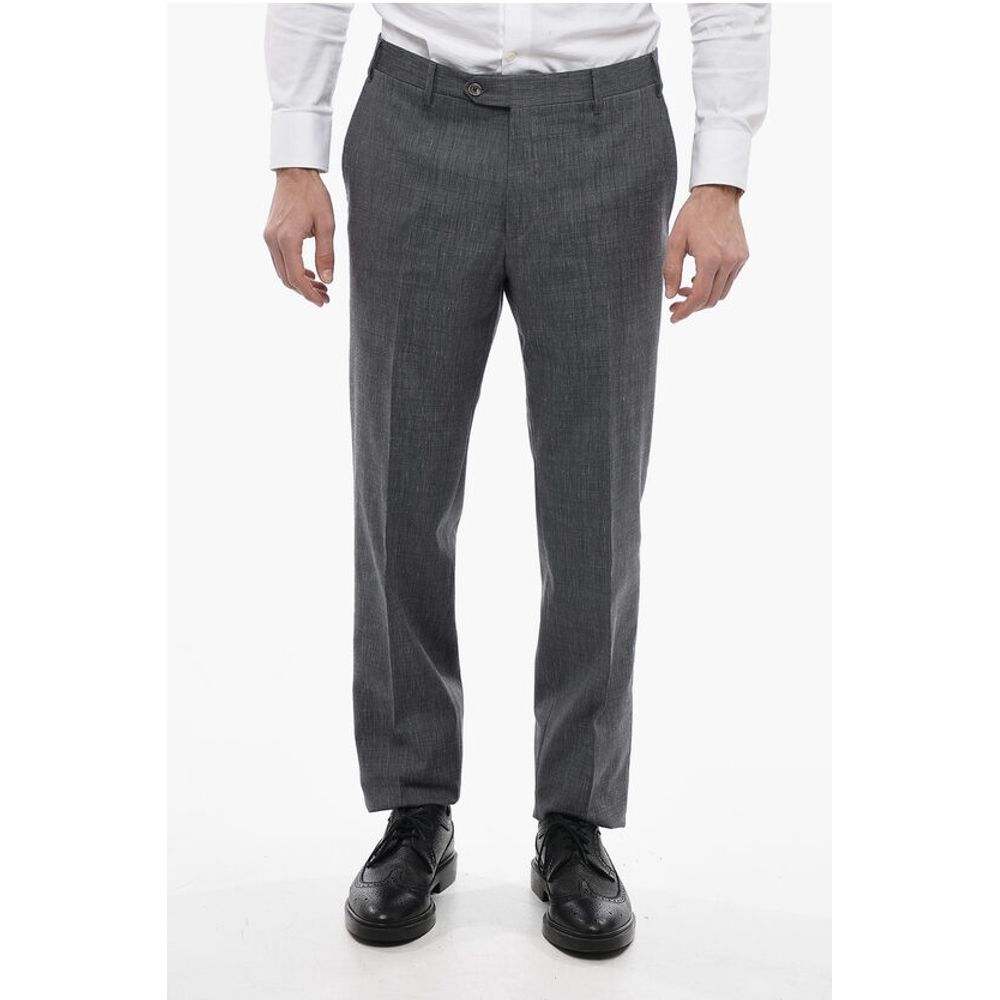 Corneliani CC COLLECTION Notch Lapel Virgin Wool Blend RIGHT Suit - Image 7