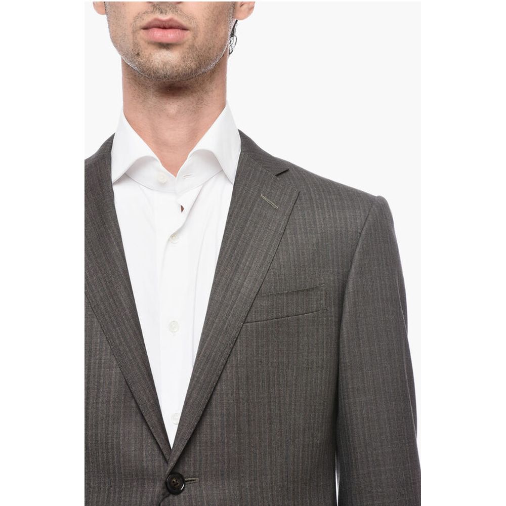 Corneliani Pinstriped Motif ACADEMY Virgin Wool Suit - Image 3