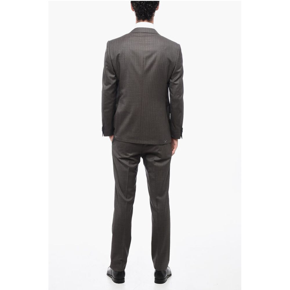 Corneliani Pinstriped Motif ACADEMY Virgin Wool Suit - Image 4