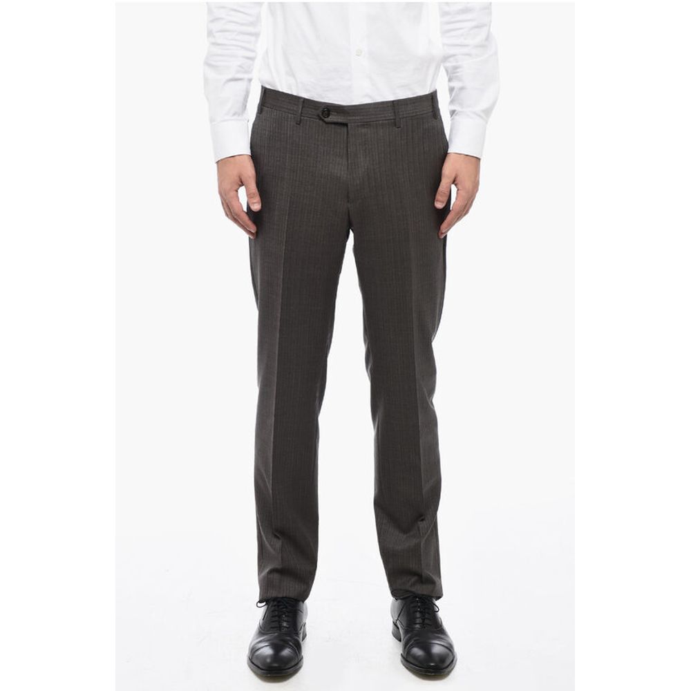 Corneliani Pinstriped Motif ACADEMY Virgin Wool Suit - Image 7