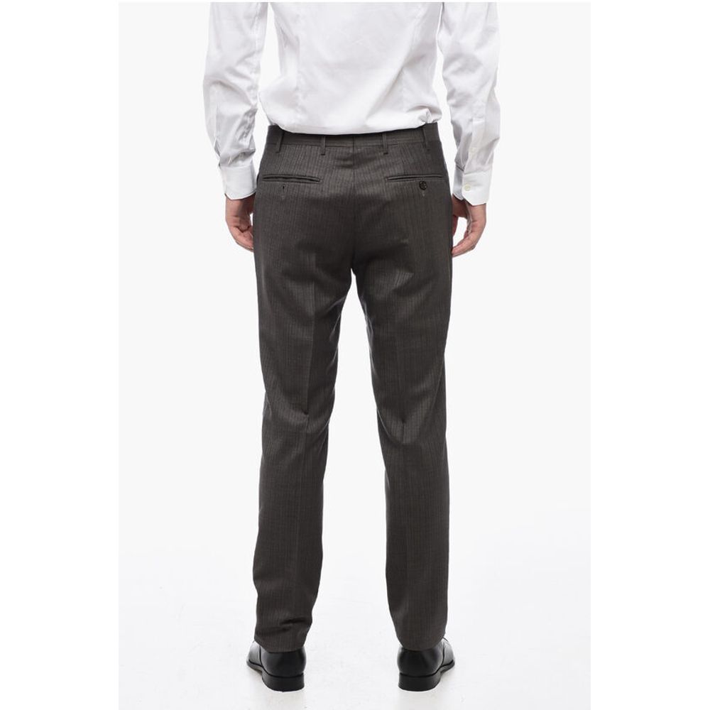 Corneliani Pinstriped Motif ACADEMY Virgin Wool Suit - Image 8