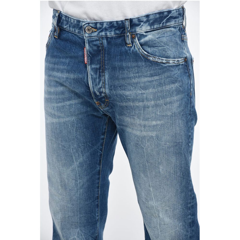 Dsquared² Bob Fit Bootcut Dèlavè Denims 30cm - Image 3