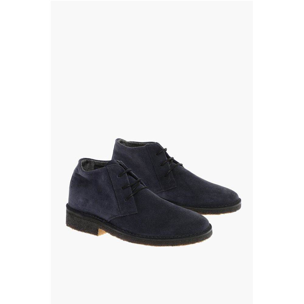 Corneliani ID Wool Lined Suede Desert Boots