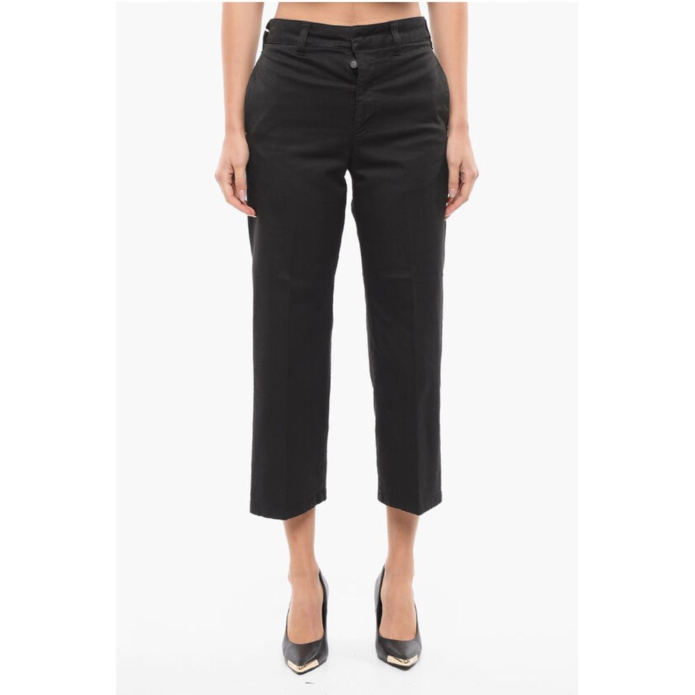 Department 5 Cropped Fit Chinos Pants with Belt Loops