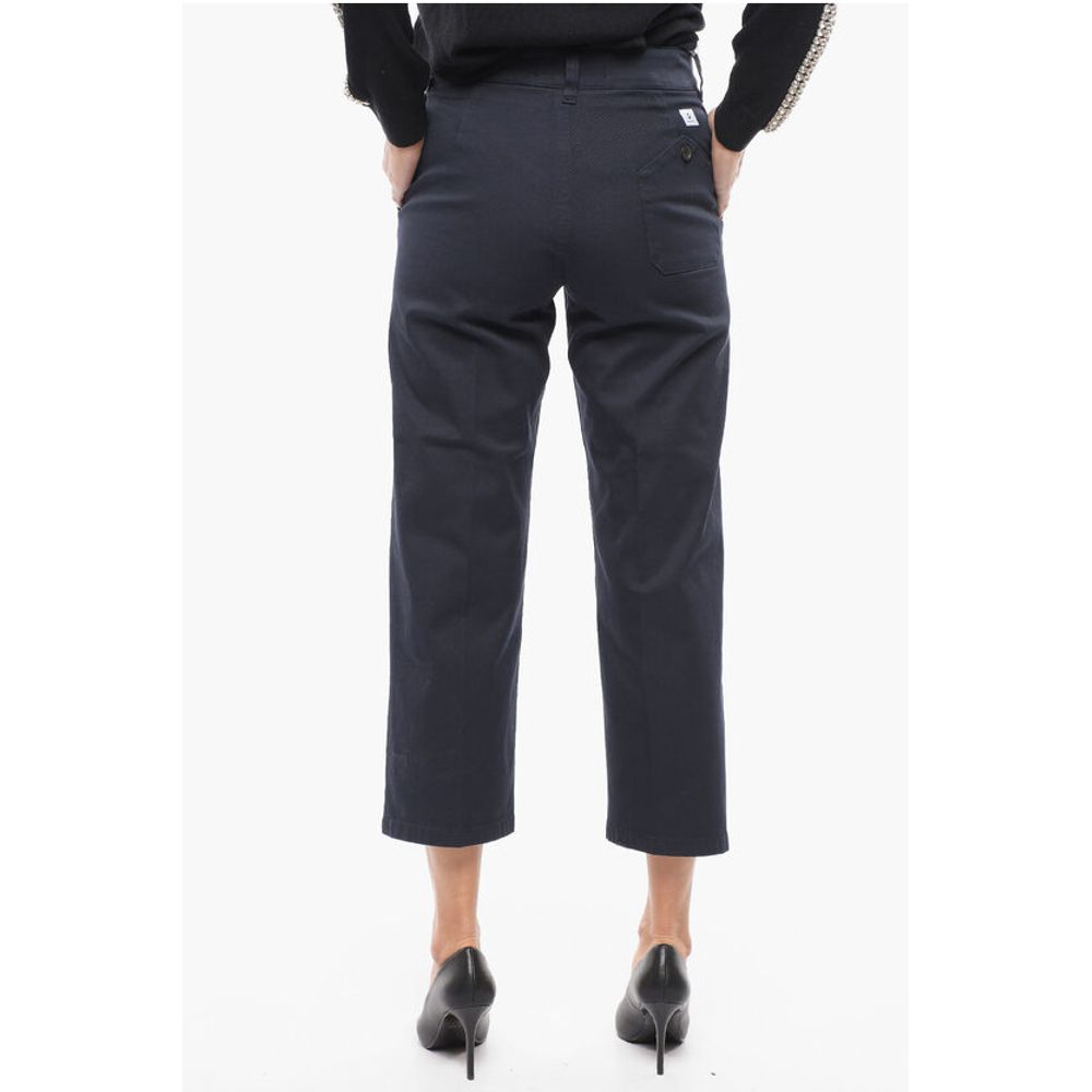 Department 5 Twill Cotton Cropped Fit Pants with Belt Loops - Image 2