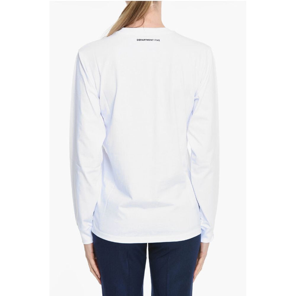 Department 5 Long Sleeve Crew-neck T-Shirt with Printed Logo - Image 2