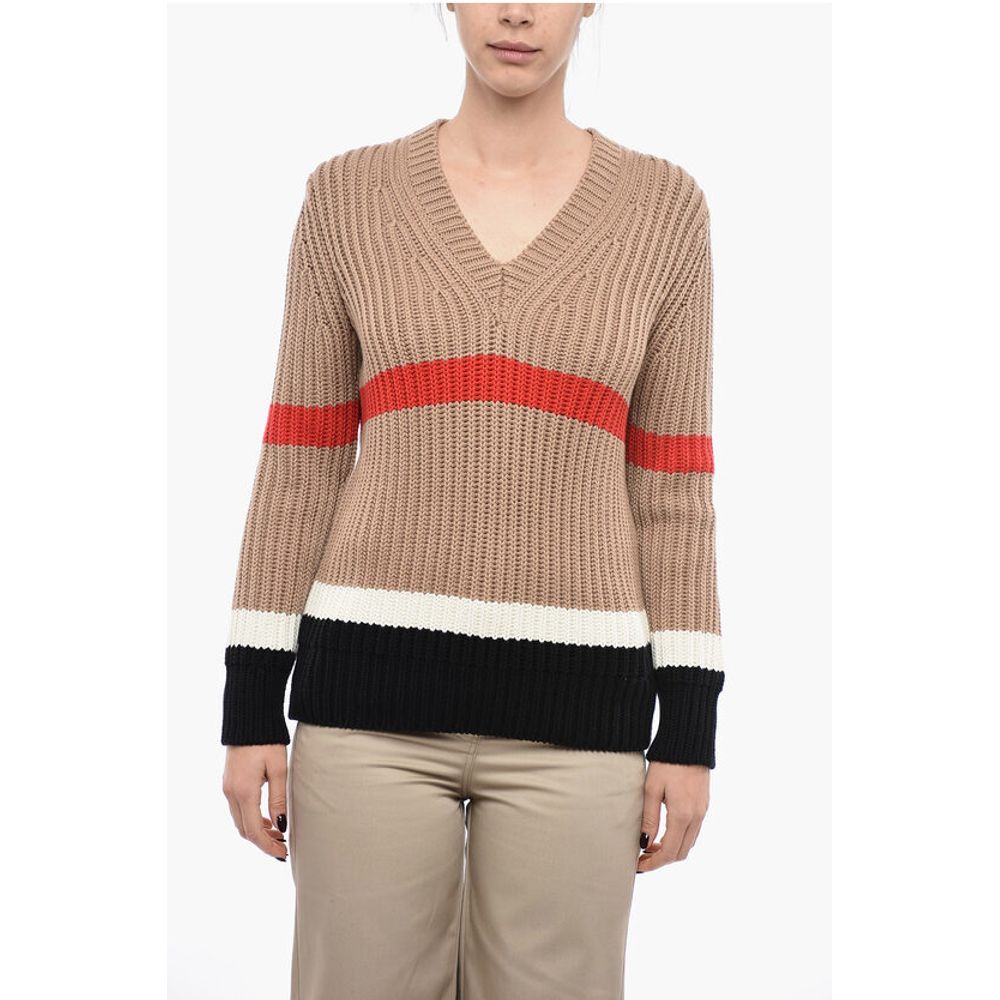 Burberry V-Neck Cashmere Blend Jumper