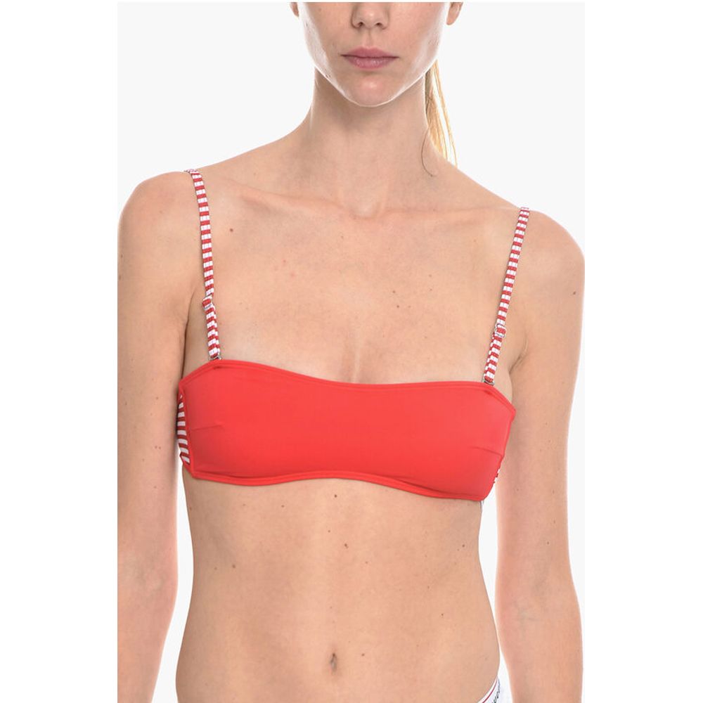 Diesel Striped Details BFB-DOLYS Bandeau Bikini Top