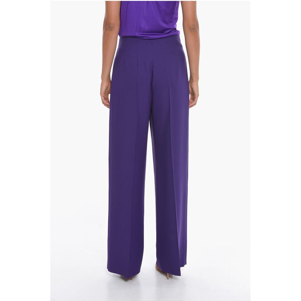 Super Blond Front-pleated Trousers with Wide-leg - Image 2