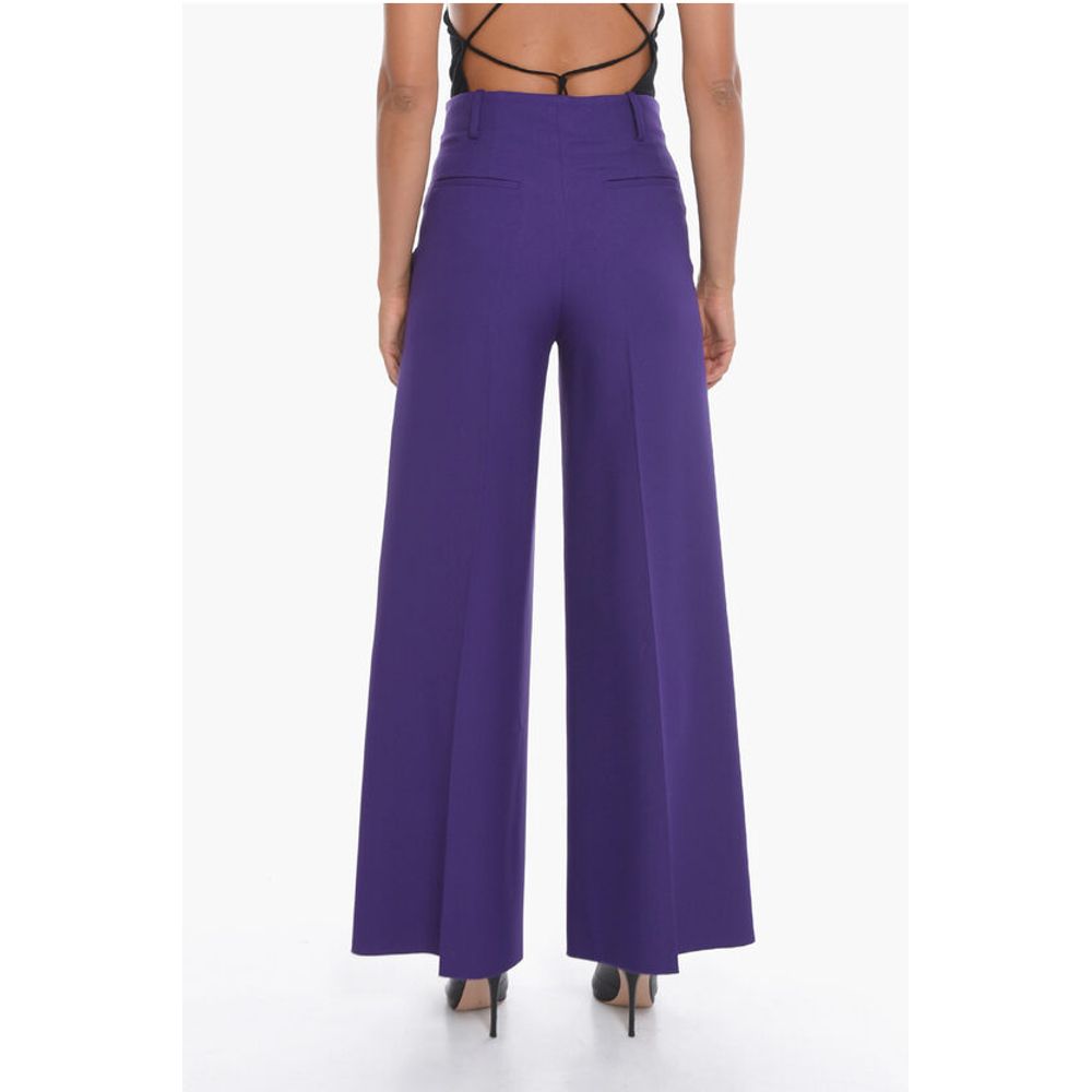Super Blond Palazzo Trousers with Front-pleat - Image 2