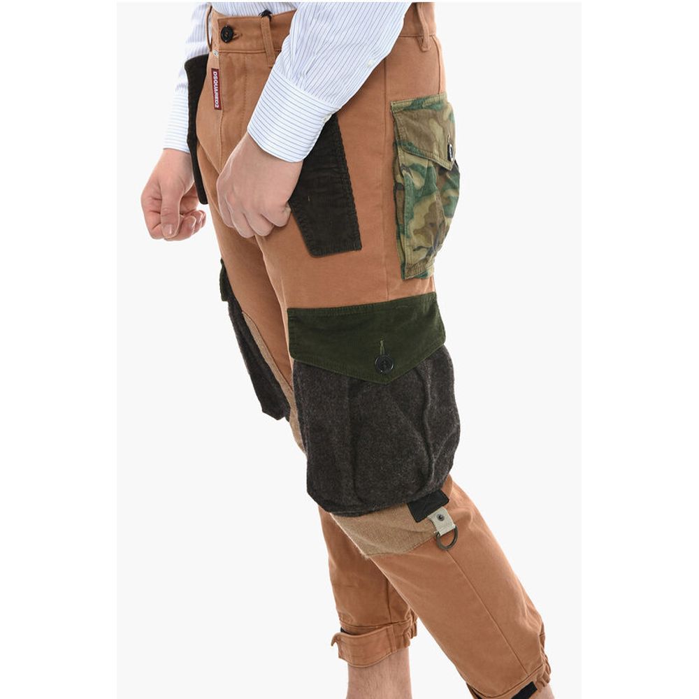 Dsquared² Velour Detail EXPLORER Cargo Pants - Image 3
