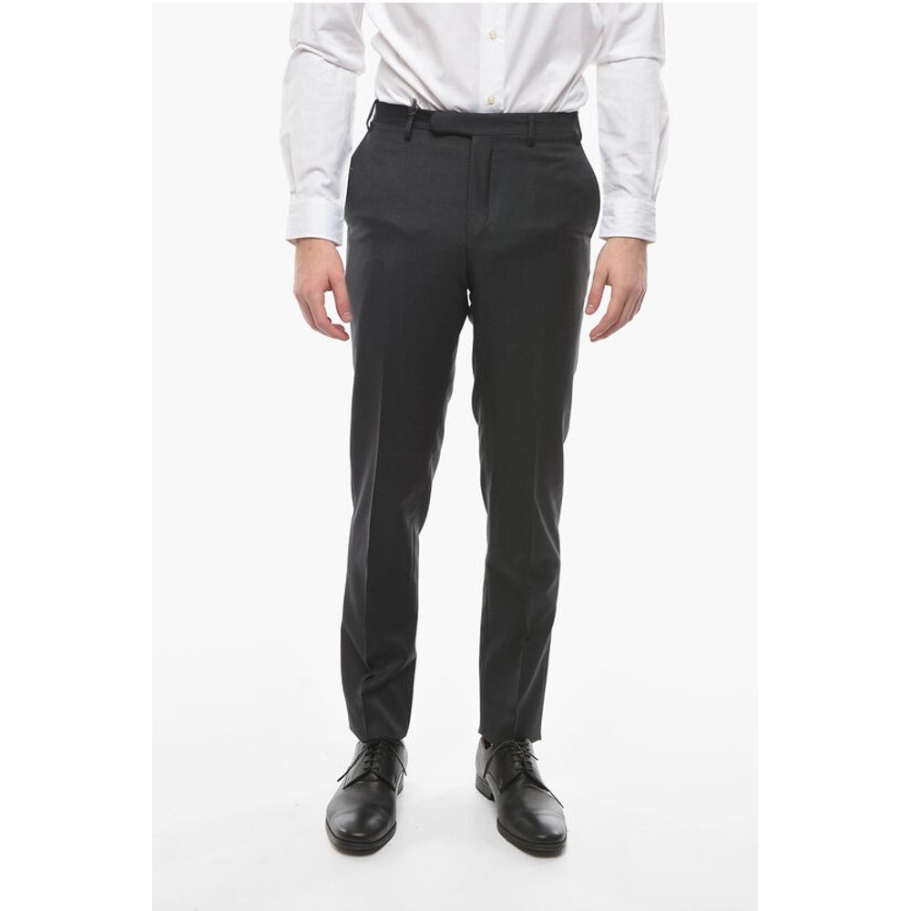 Corneliani Virgin Wool Mid Rise Pants