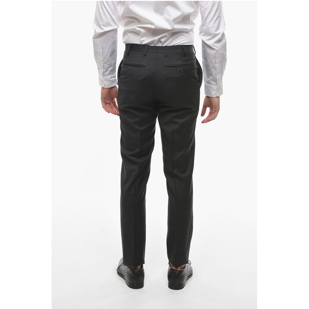 Corneliani Virgin Wool Mid Rise Pants - Image 2