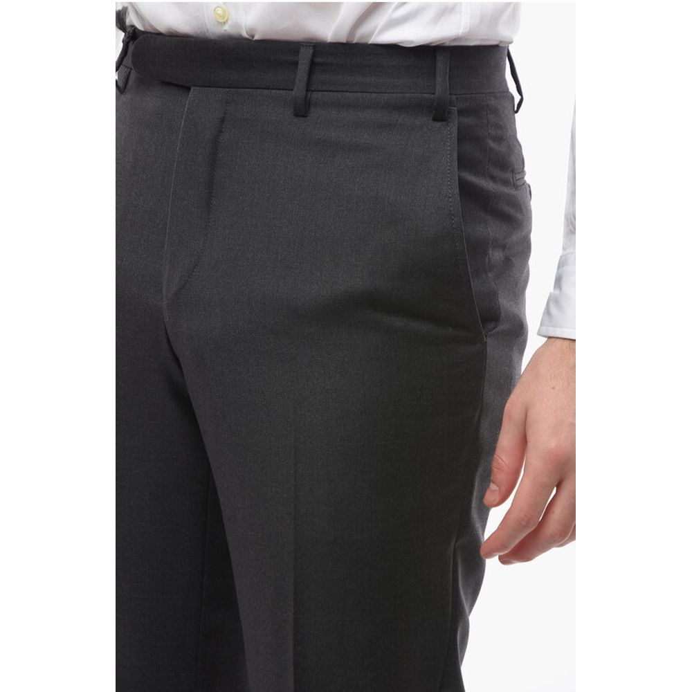 Corneliani Virgin Wool Mid Rise Pants - Image 3