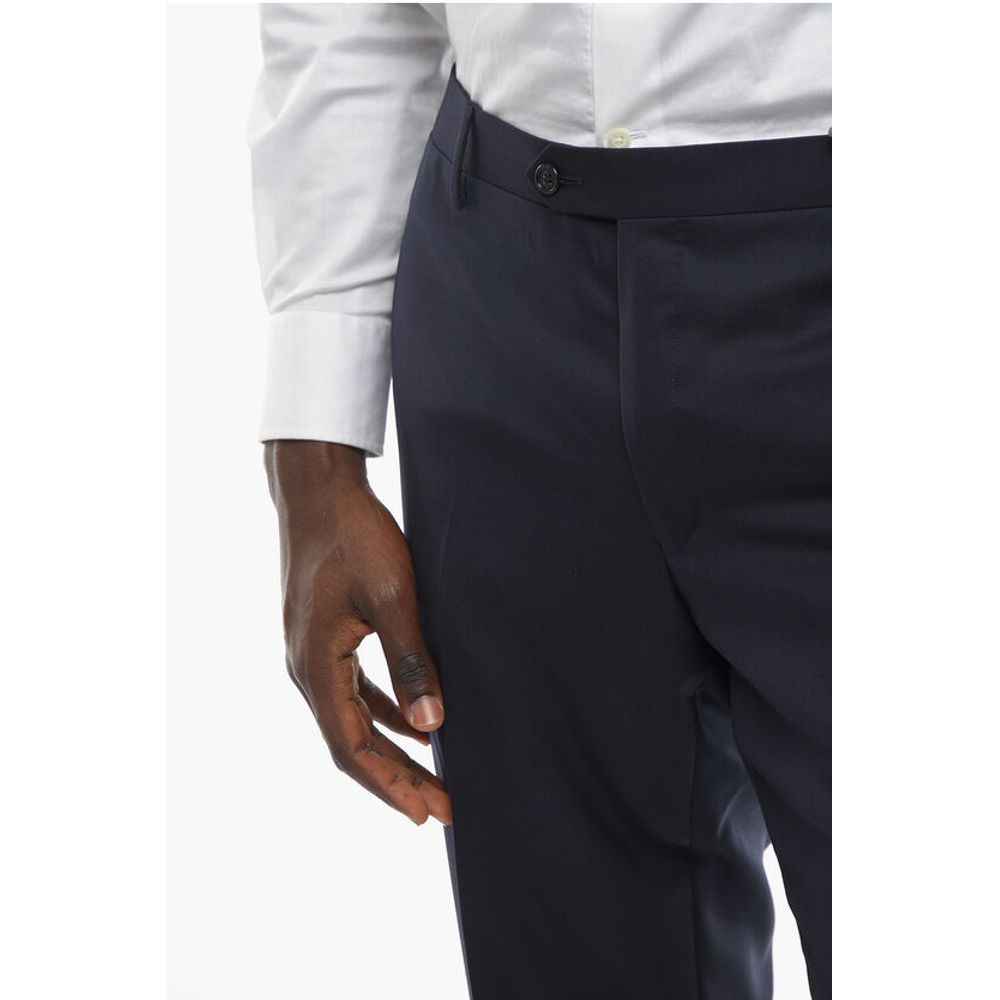 Corneliani Virgin Wool Mid Rise Pants - Image 2