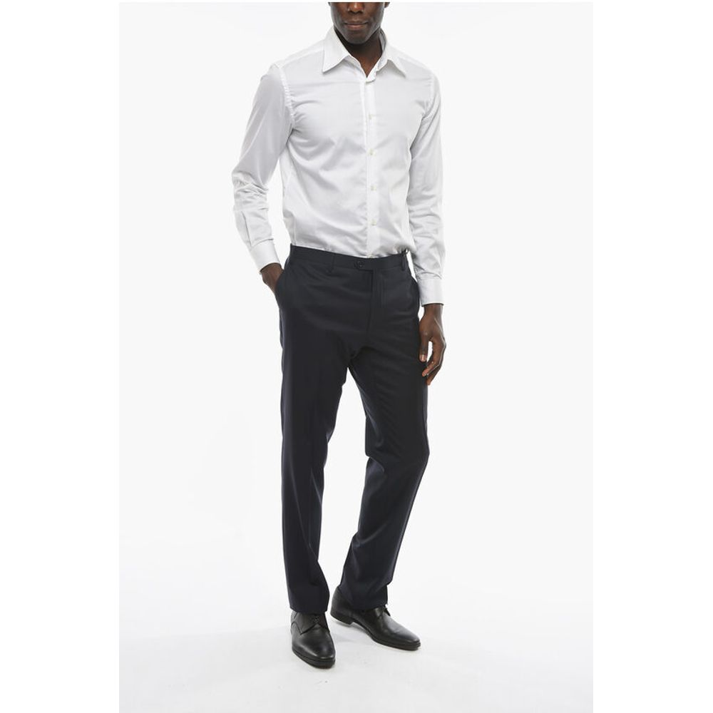 Corneliani Virgin Wool Mid Rise Pants - Image 3