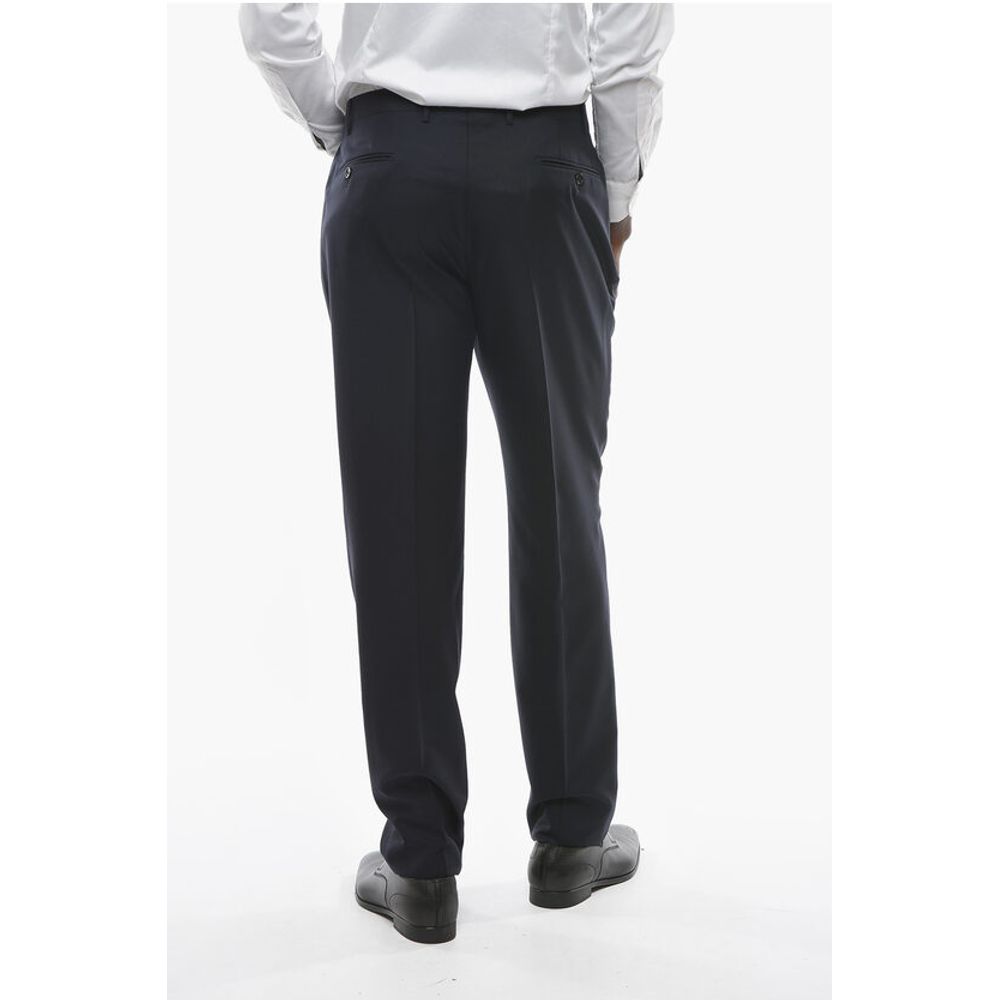 Corneliani Virgin Wool Mid Rise Pants - Image 4