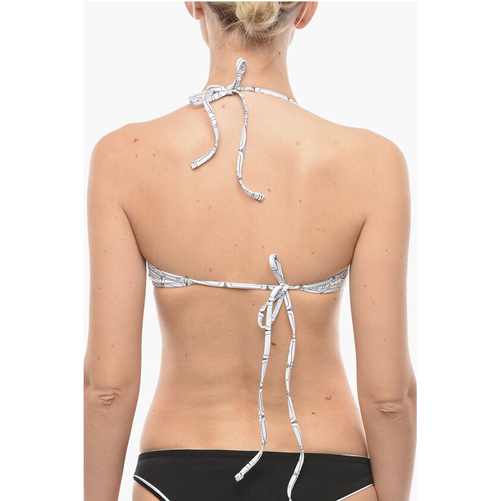 Karl Lagerfeld All-Over Iconic Printed Bikini Top - Image 3