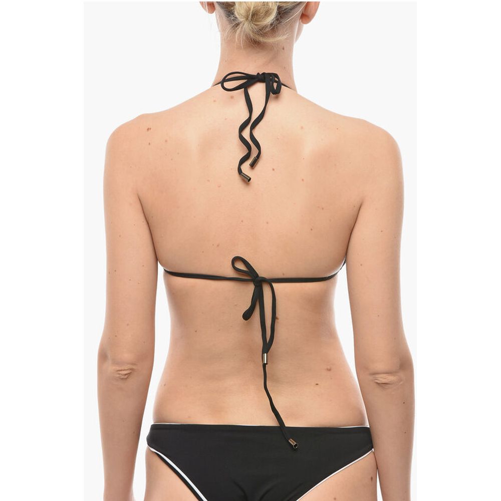 Karl Lagerfeld Logo Printed Triangle Bikini Top - Image 3