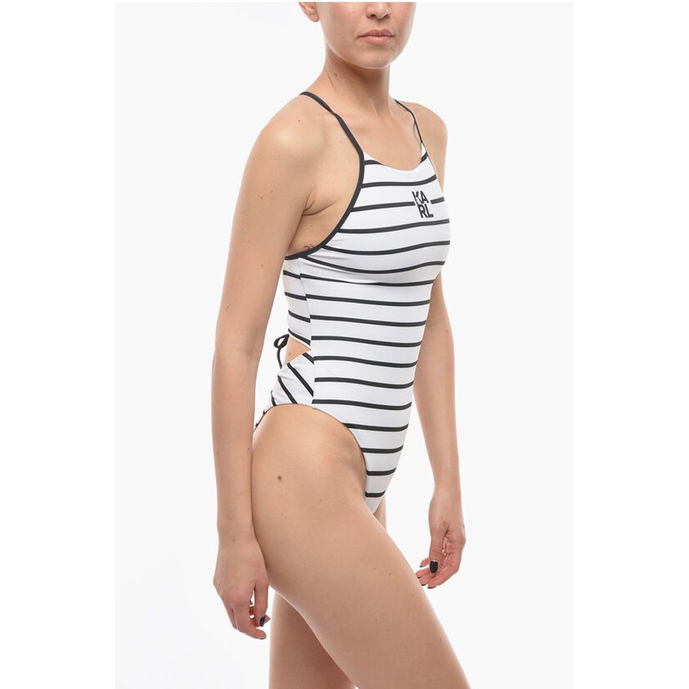 Karl Lagerfeld Striped One-Piece Swimsuit - Image 3